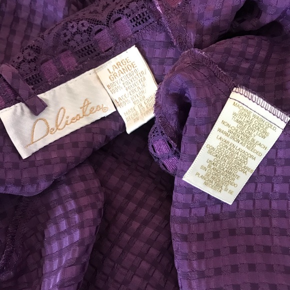 Vintage Delicates Purple Lace Lingerie - Picture 3 of 4